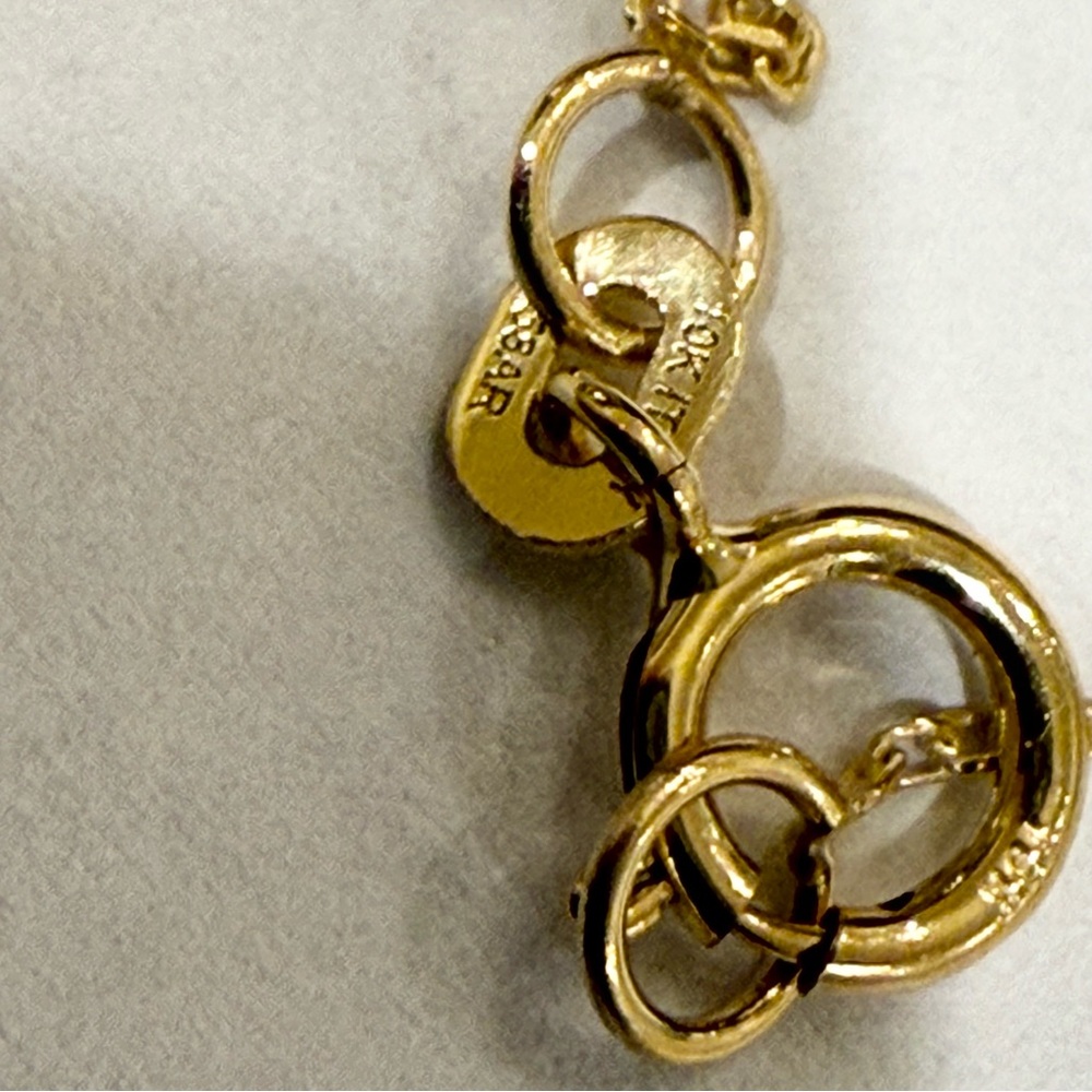 NEW Solid 10K Gold Turquoise Design Bracelet - Picture 3 of 3